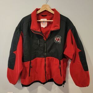 Vintage University of South Carolina Fleece Jacket Mens Size XL Gamecocks Coat